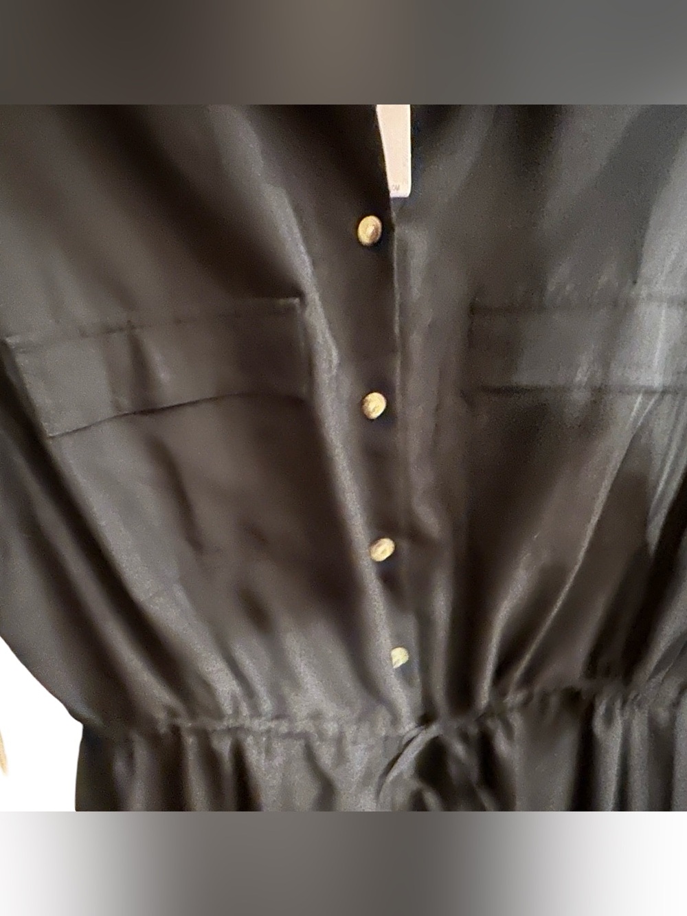 Old Navy Waist-Defined Utility Midi Shirt Dress, Size Medium. - Picture 7 of 11